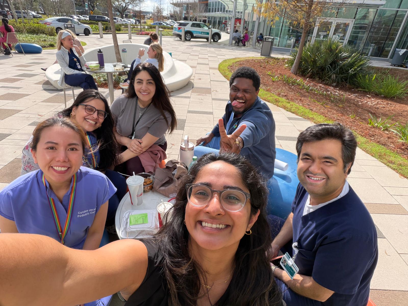 Cardiology Fellows at Lunch together