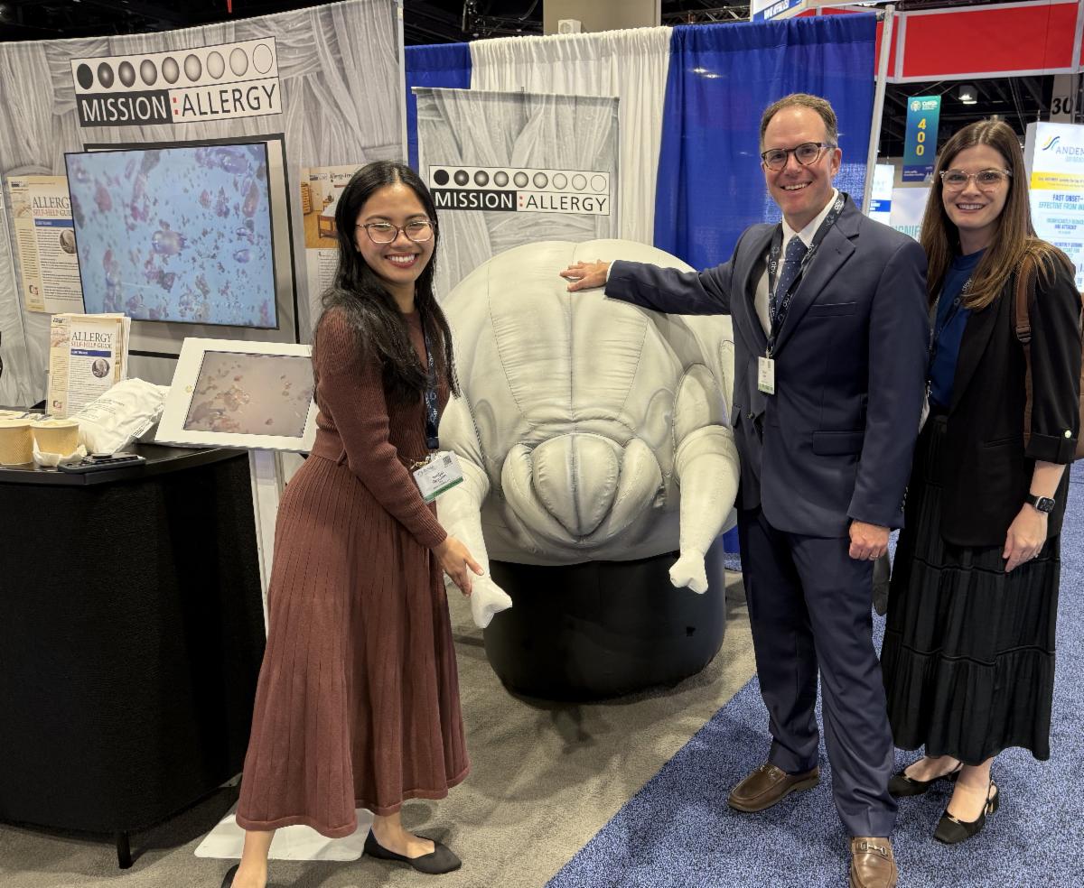 Allergy and immunology residents and fellows at conference