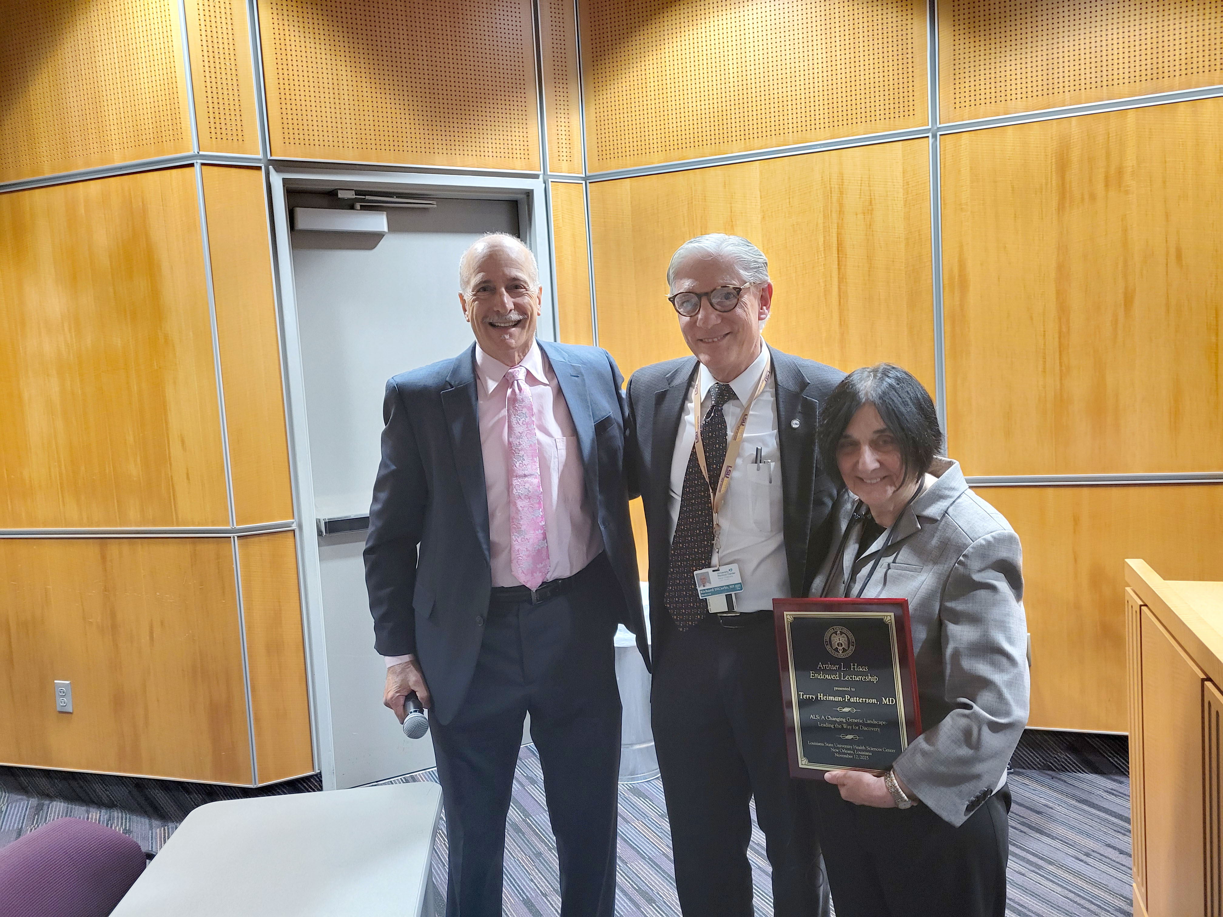 Group pic with Dr. DiCarlo and Dr. Terry Heiman-Patterson