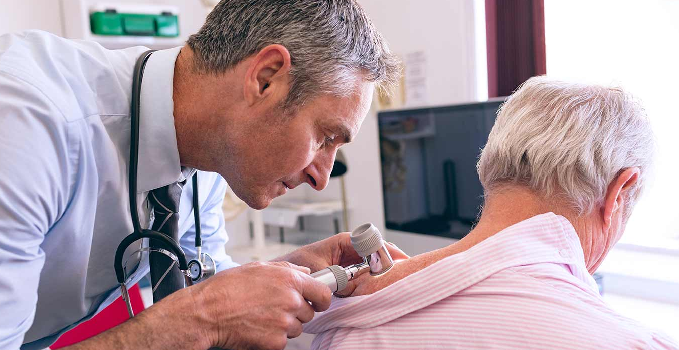 Man getting screened