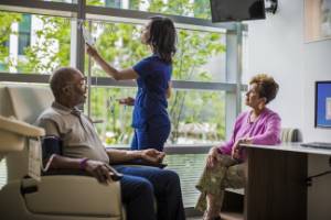 Patients getting care