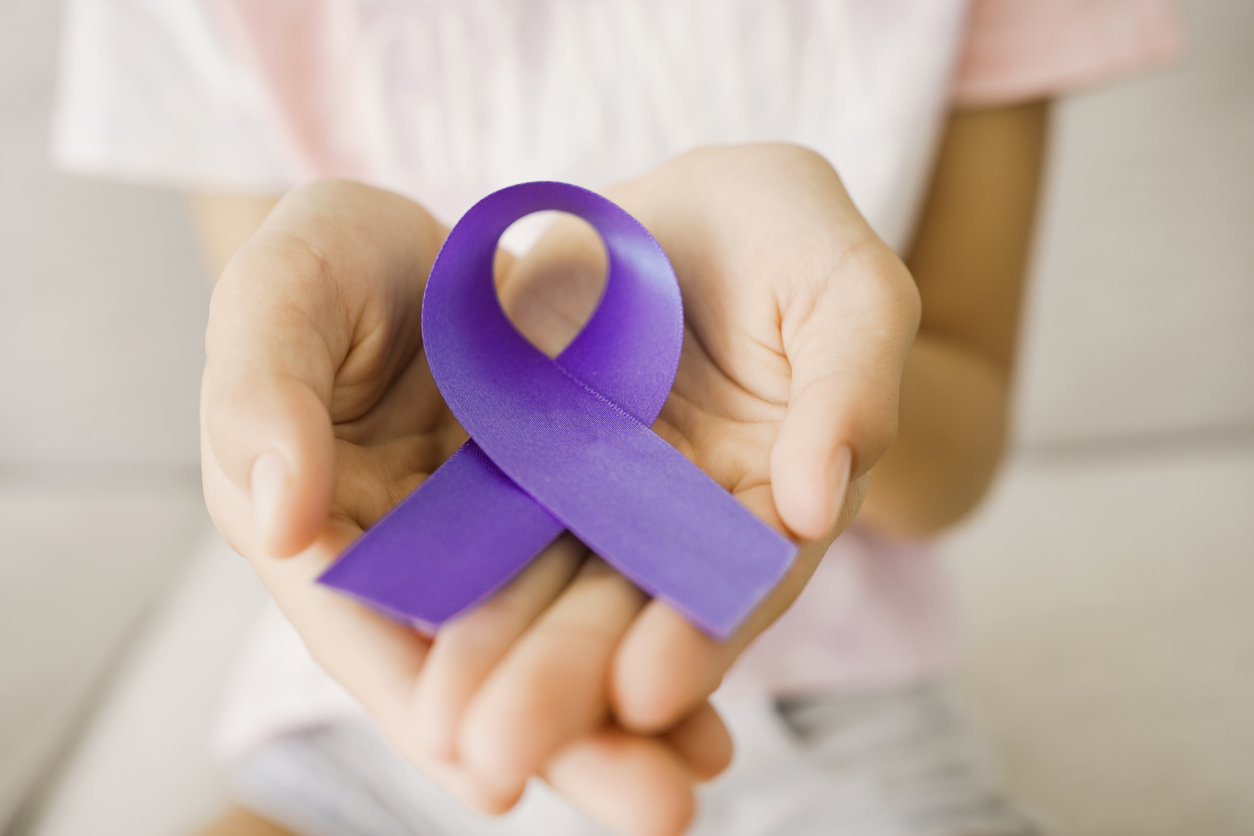 purple ribbon for pancreatic cancer