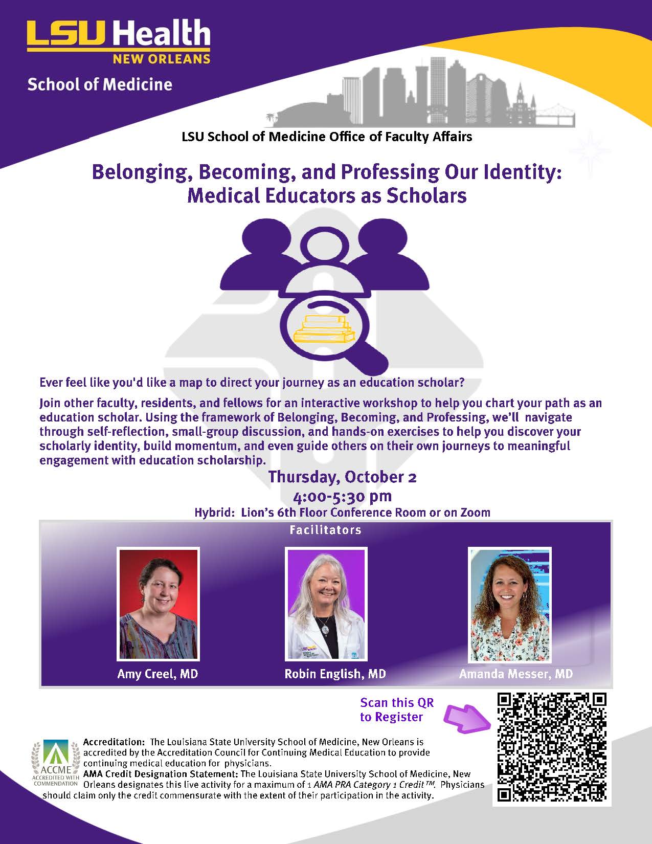 Flyer Medical Educators as Scholars