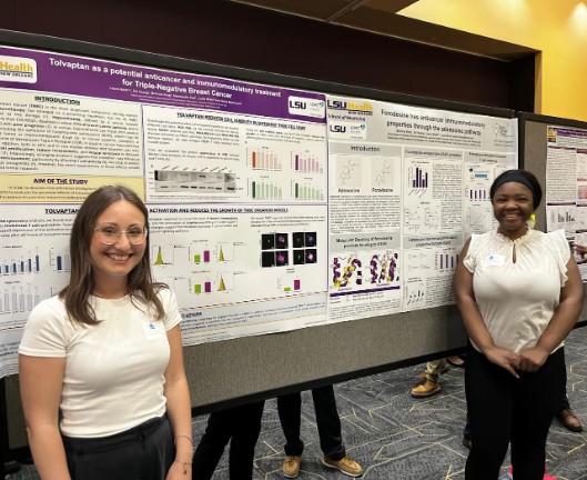 May 2025 - Brionna and Laura presented their work at the Louisiana Cancer Research Center annual Symposium