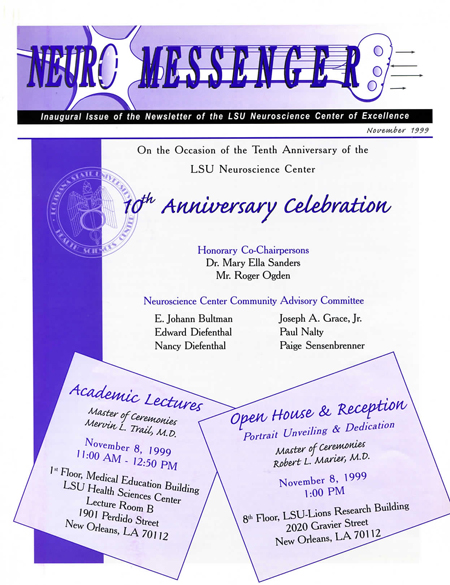 10th Anniversary Neuromessenger Brochure