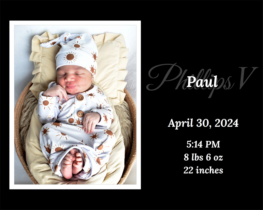 Baby Phillips Card
