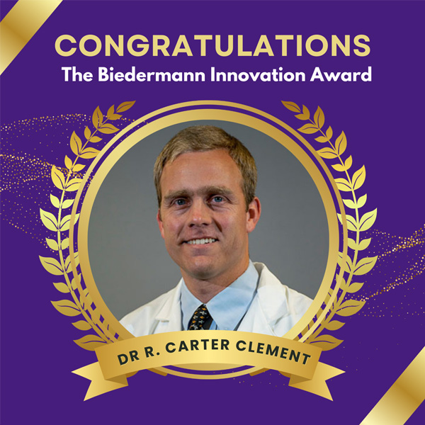 Carter Clement Awarded Lutz Biedermann Award 2025