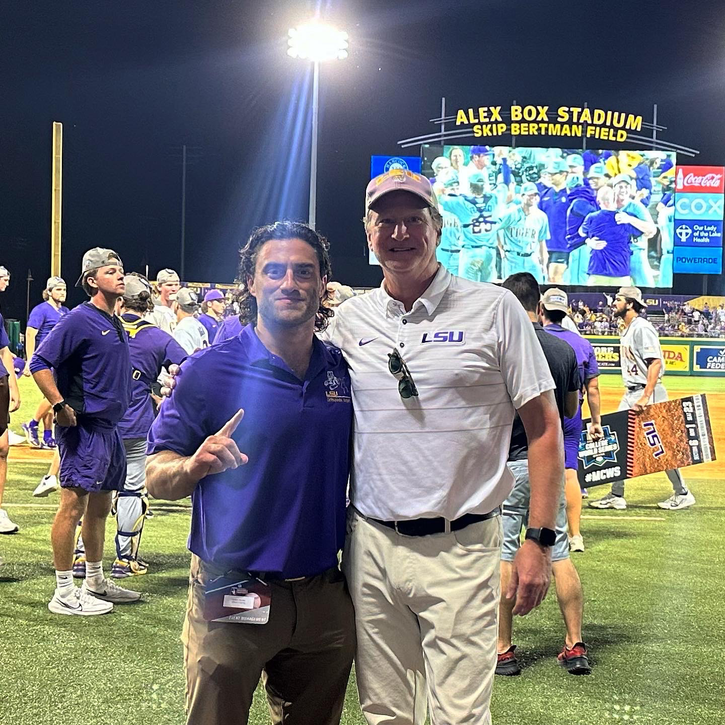 PGY5 Stuart Schexnayder at Alex Box Stadium