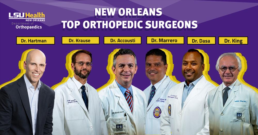LSU Orthopedic Surgeons listed in New Orleans Magazine as 