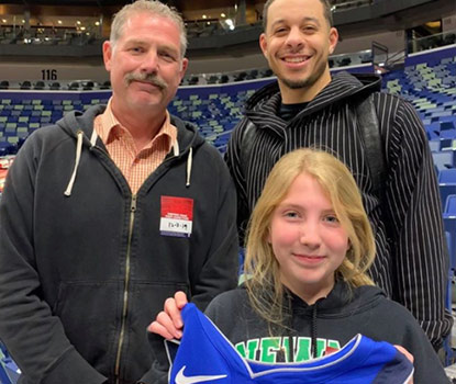 Dallas Mavericks Guard, Seth Curry, and Dr. Robert Zura