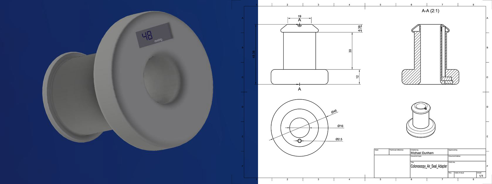 Colonoscopy Anal Seal and Manometer - Hutchings