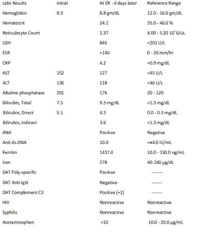 Lab results