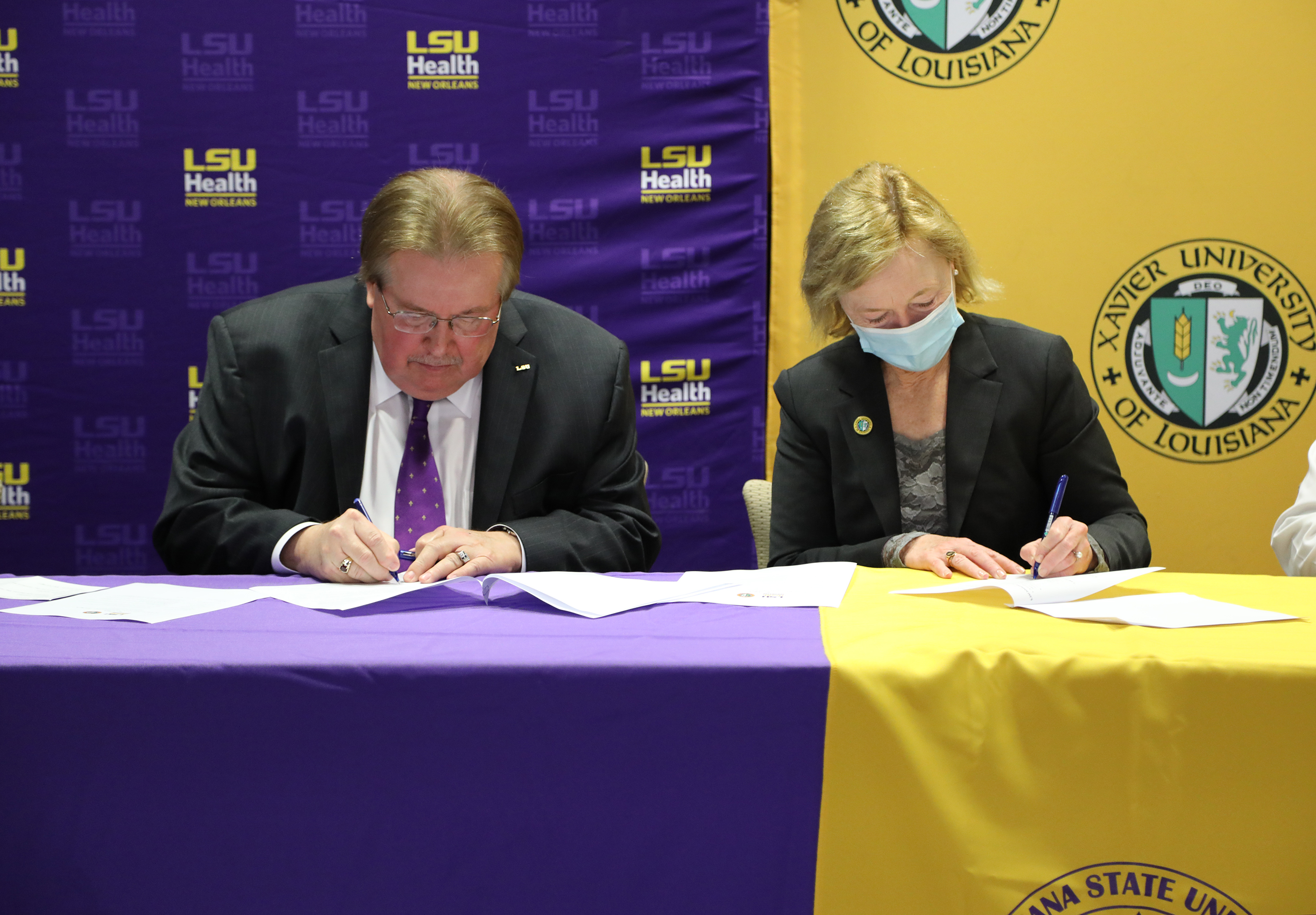 June 2022_Top Stories_LSU Health-Xavier EAP MOU Signing_IMAGE