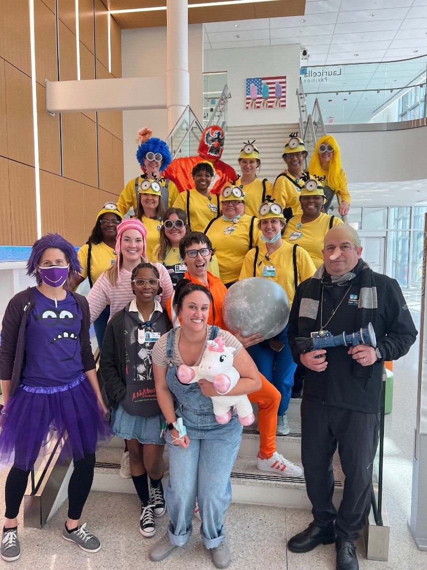 Department dressed as Despicable Me characters