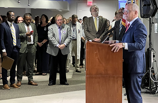 Gov. Edwards at Podium