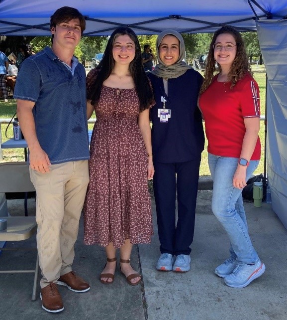 Volunteers at health fair