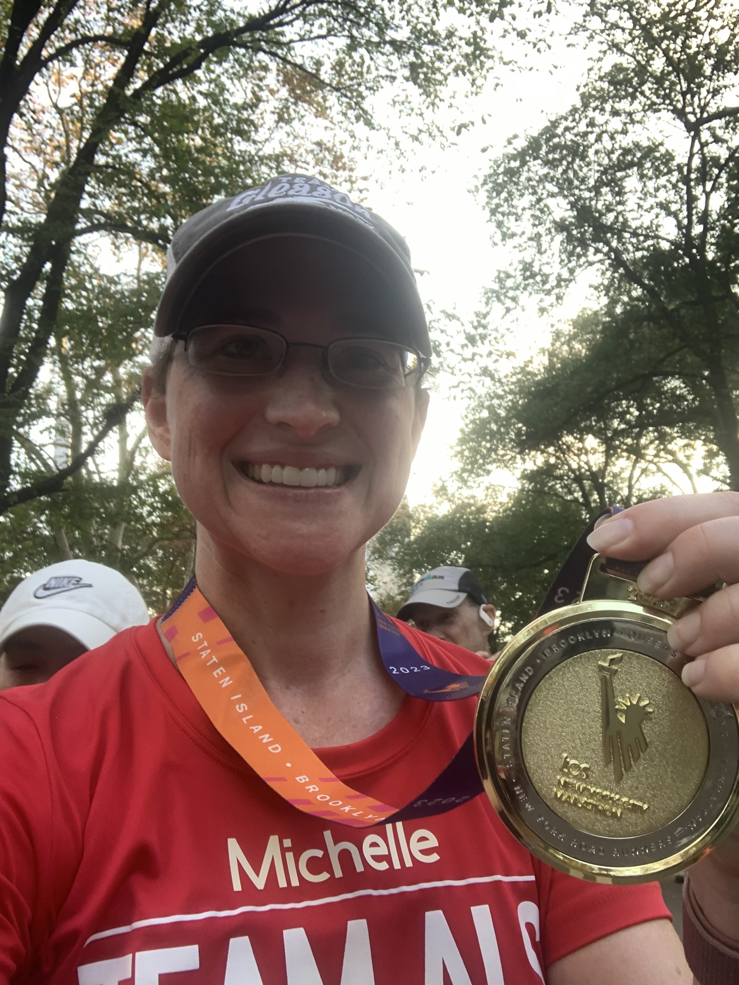 Dr. Moore after marathon