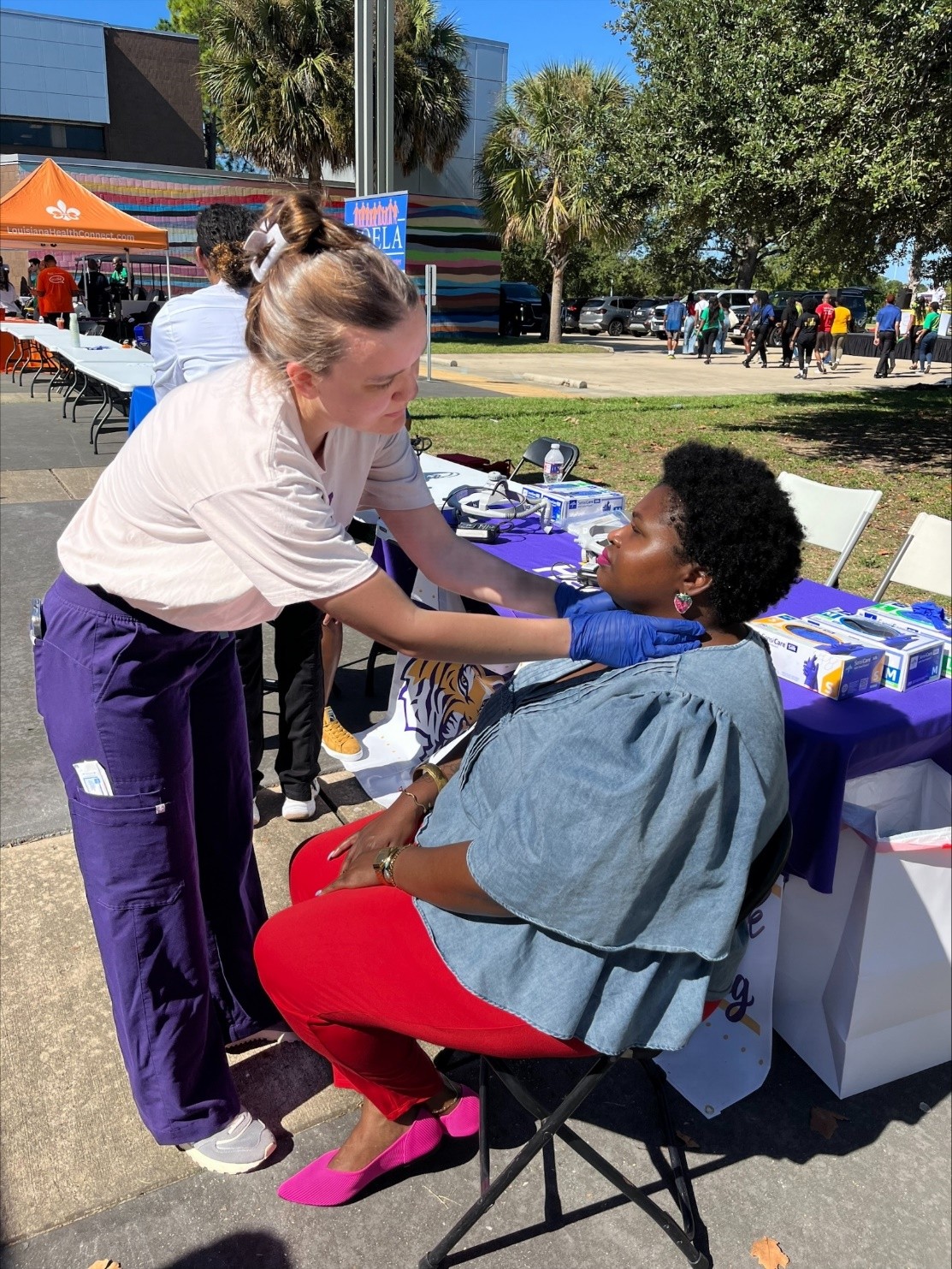Participant receives screening