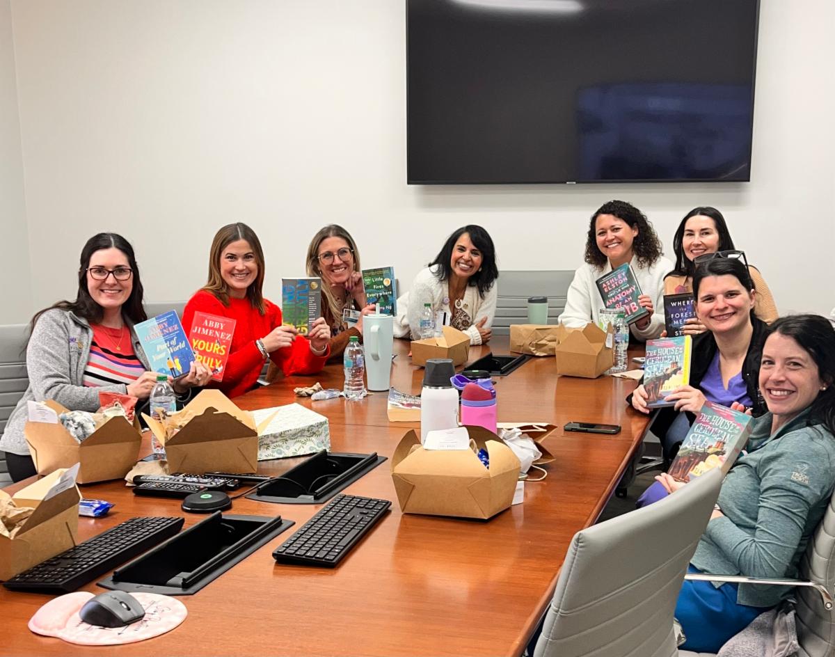 Working moms lunch and book exchange