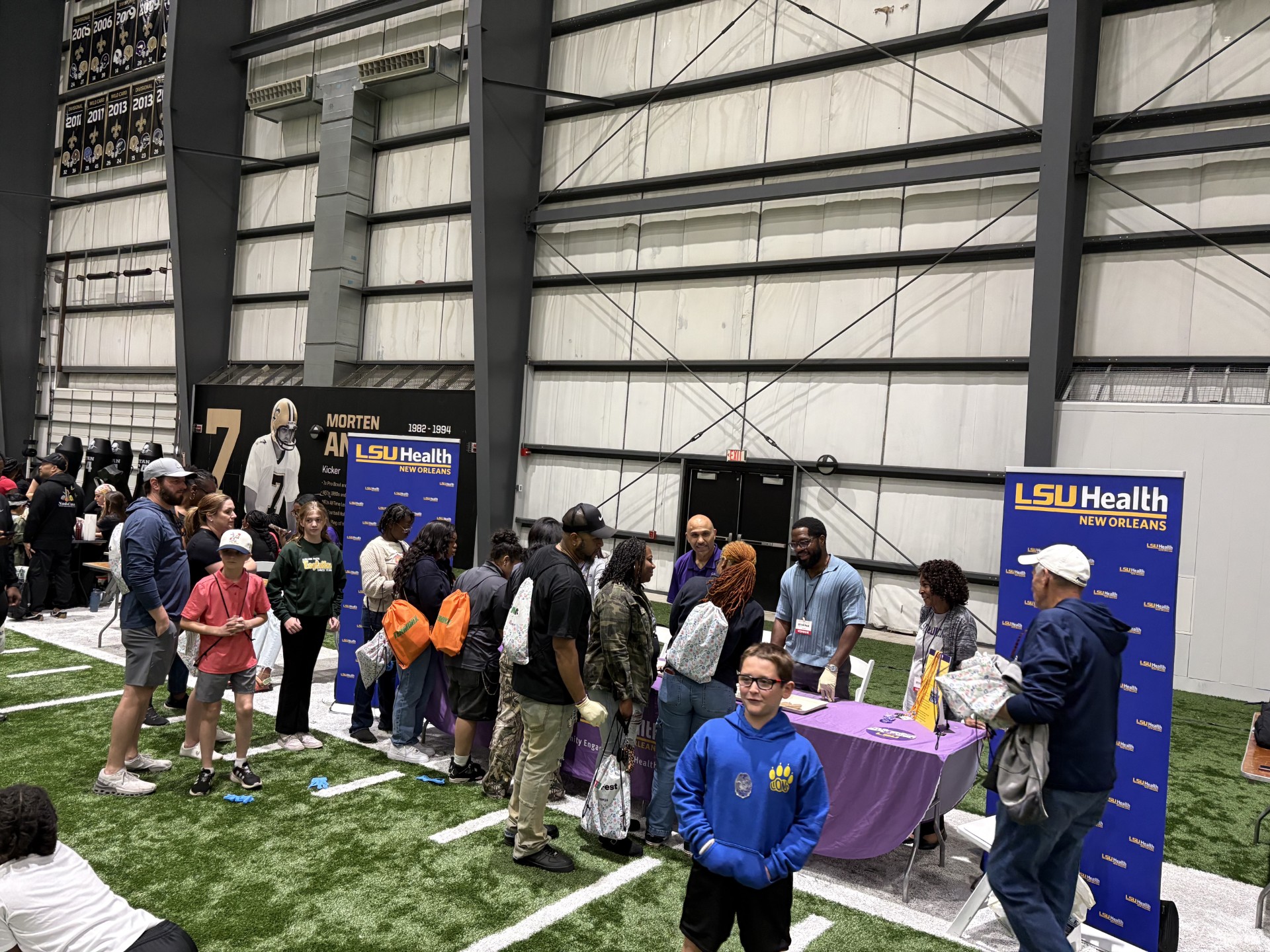 LSU Health New Orleans' booth at the STEM event