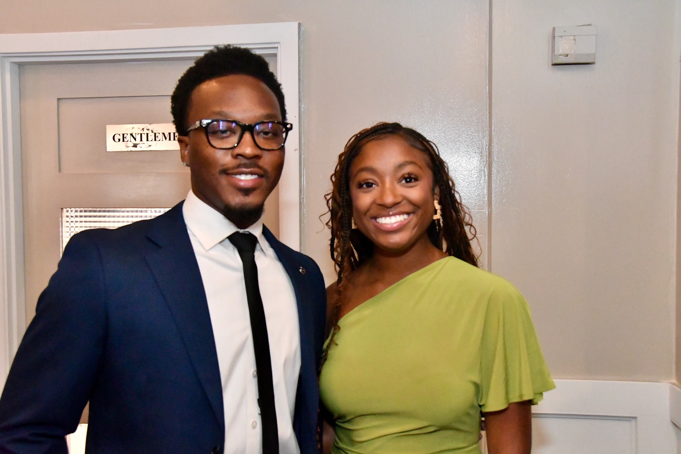 Two gala attendees