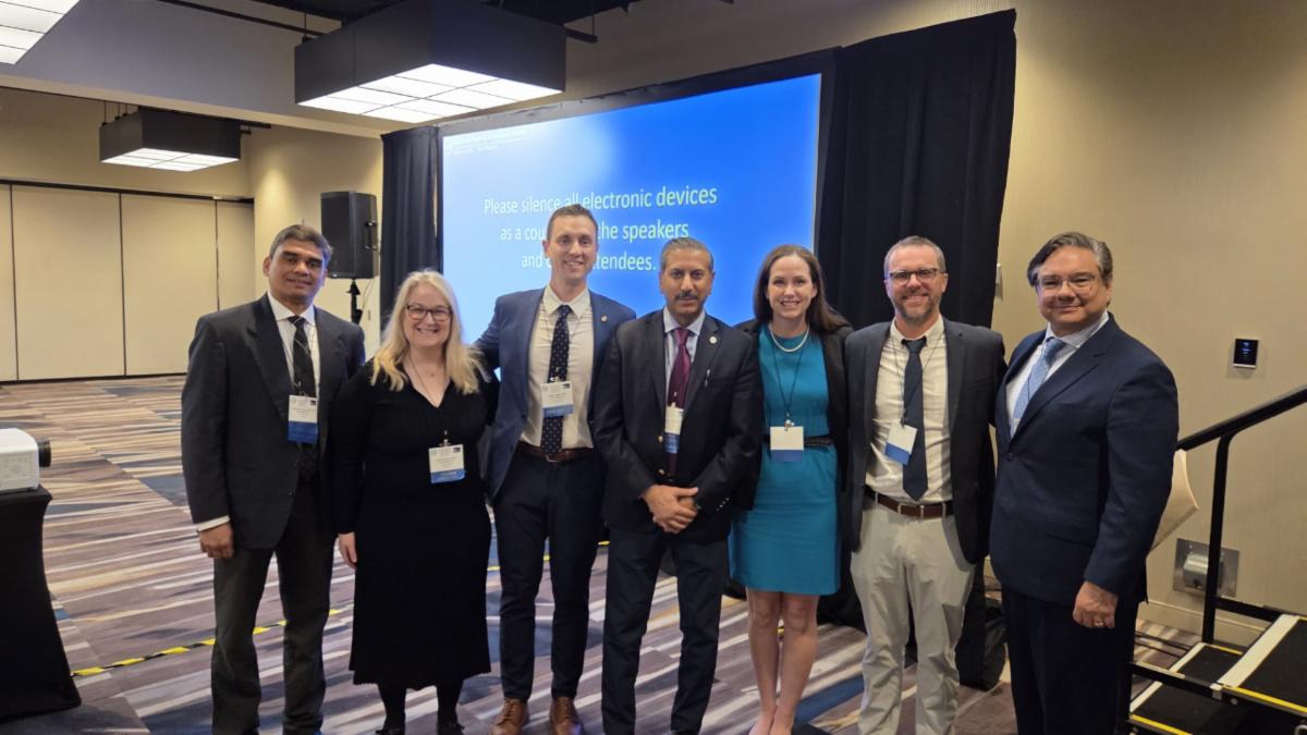 Dr. Zwiener with others at the Gastro Society regional meeting