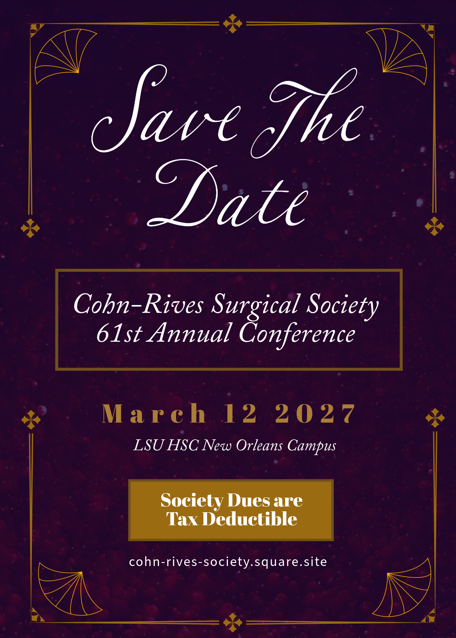 Cohn Rives save the date: March 12