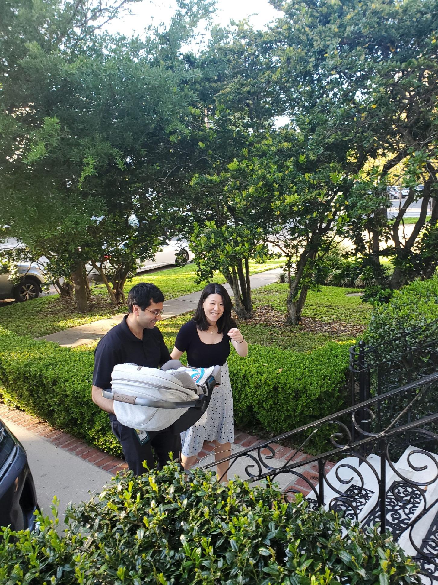 Dr. Bhandutia and  Wife in Hospital with Baby